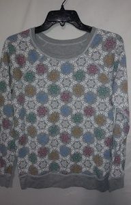 Rainbow M Gray Thin Sweatshirt Top